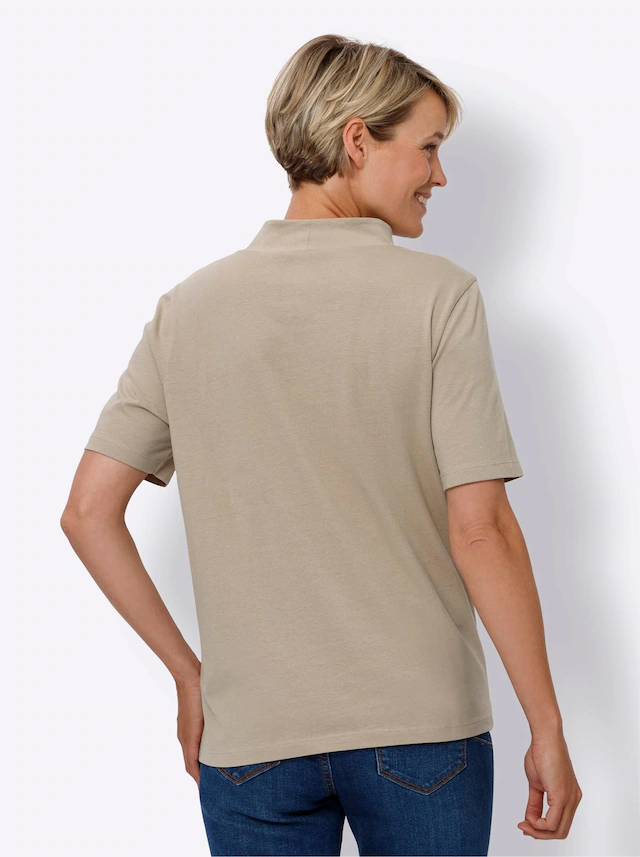 Classic Basics Stehkragenshirt »Kurzarm-Shirt« 1 Stk.