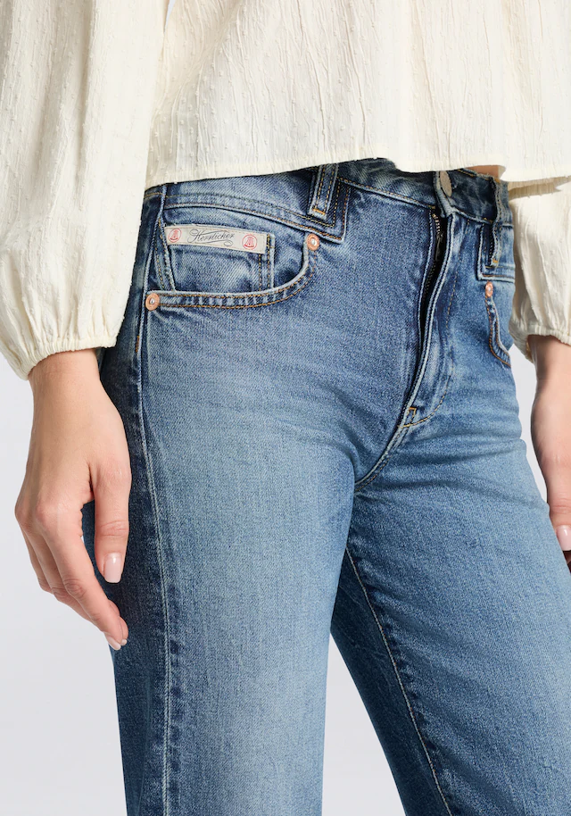 Herrlicher 5-Pocket-Jeans »Breezy Cropped Denim« Straight Fit