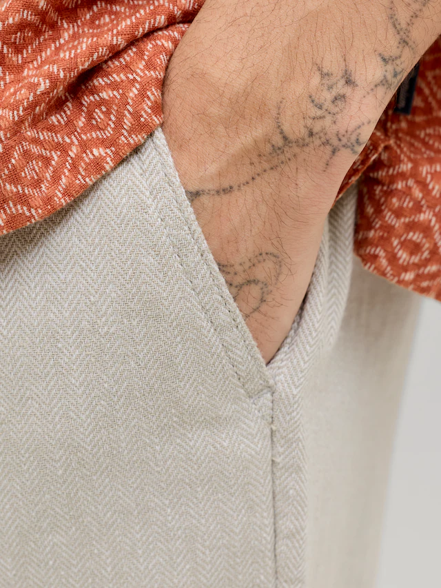 Jack & Jones Chinoshorts »JPSTACE MYKONOS LINEN BLEND SHORTS SRT«