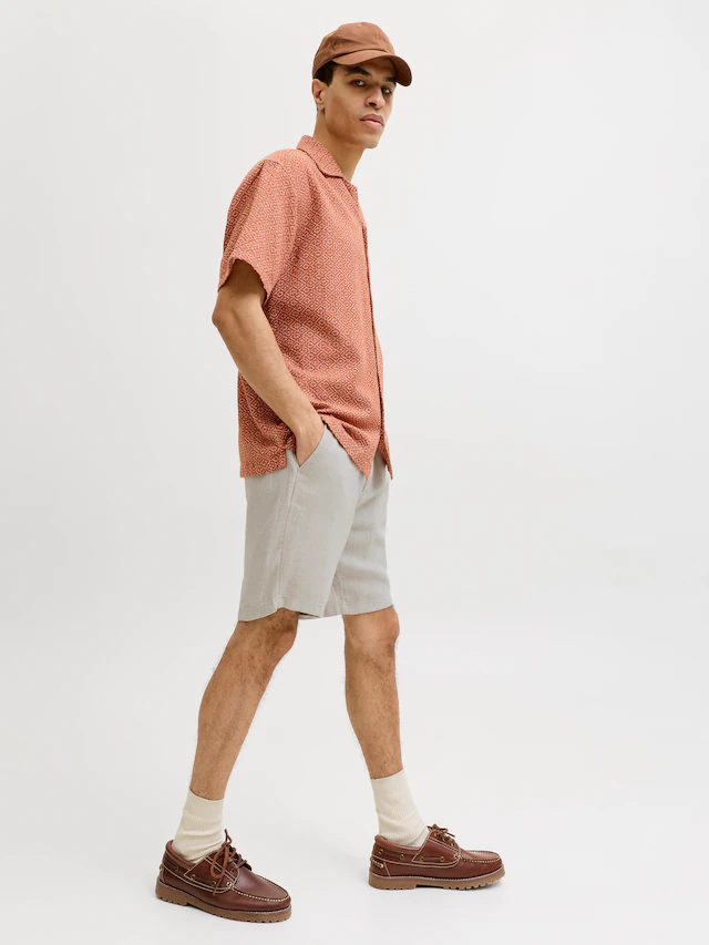 Jack & Jones Chinoshorts »JPSTACE MYKONOS LINEN BLEND SHORTS SRT«
