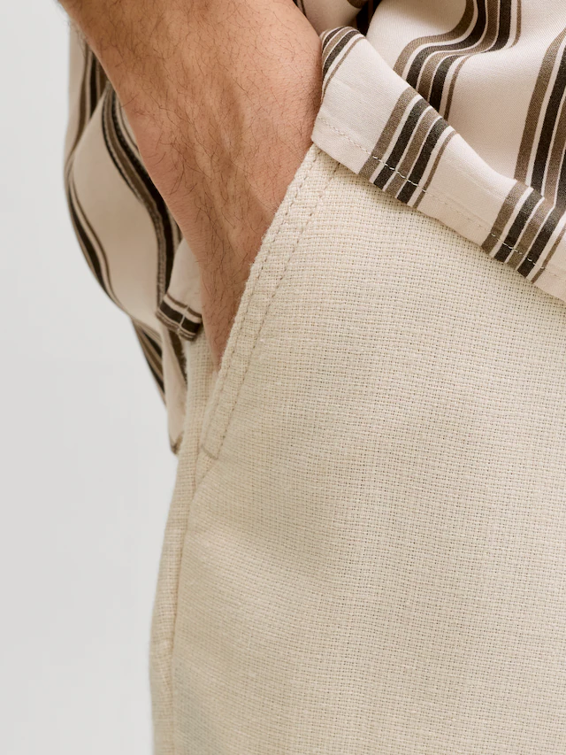 Jack & Jones Chinoshorts »JPSTACE MYKONOS LINEN BLEND SHORTS SRT«
