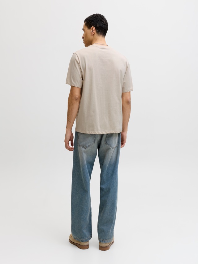 Jack & Jones Rundhalsshirt »JJHONOLULU SHAPE TEE SS CREW NECK« Baumwolle, regular fit