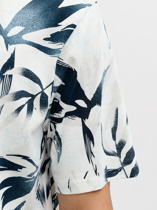 Jack & Jones Rundhalsshirt »JJHONOLULU AOP TEE SS CREW NECK« Baumwolle, regular fit