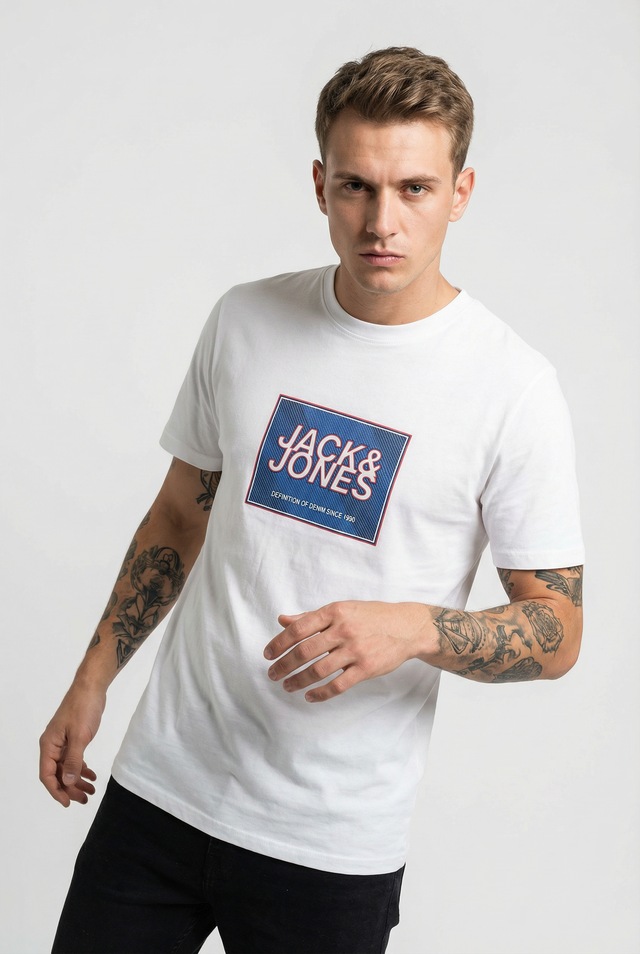 Jack & Jones Rundhalsshirt »JJRAIN TEE SS CREW NECK«