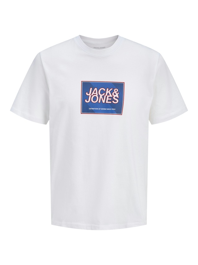 Jack & Jones Rundhalsshirt »JJRAIN TEE SS CREW NECK«