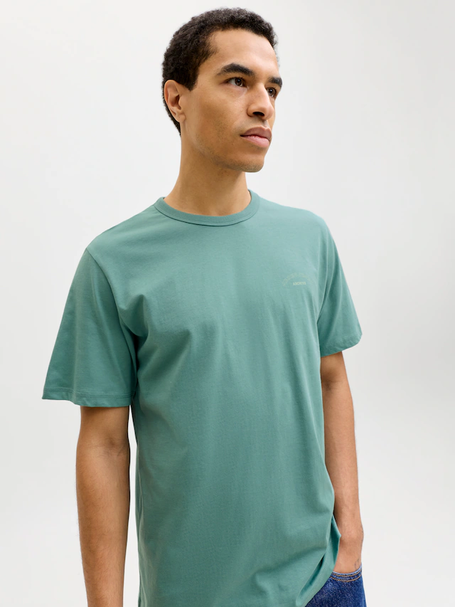 Jack & Jones Rundhalsshirt »JJCOLLEGE LOGO TEE SS CREW NECK«