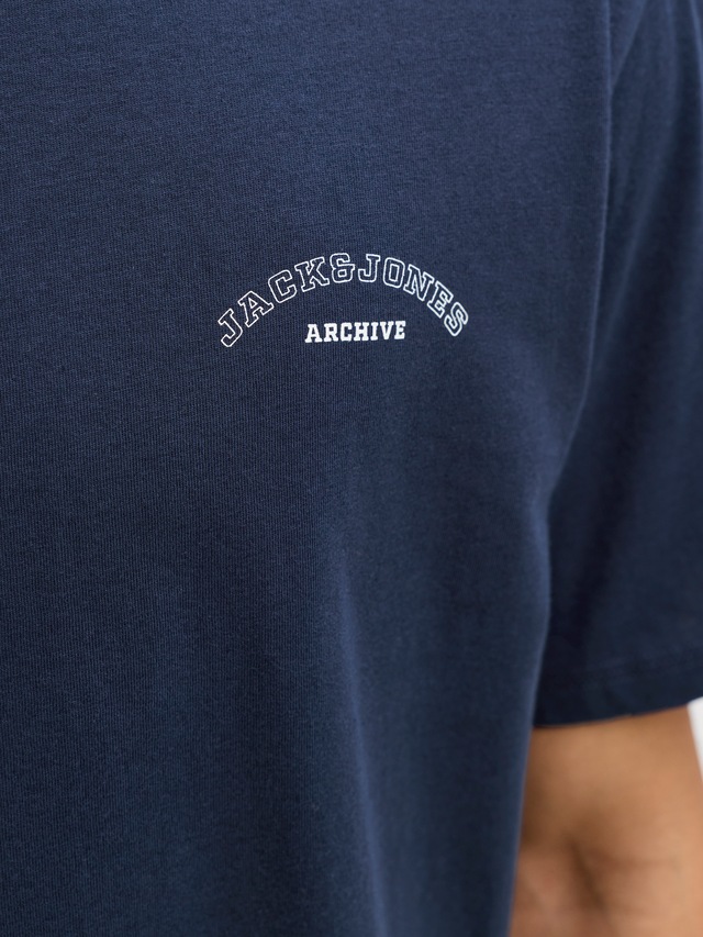 Jack & Jones Rundhalsshirt »JJCOLLEGE LOGO TEE SS CREW NECK«