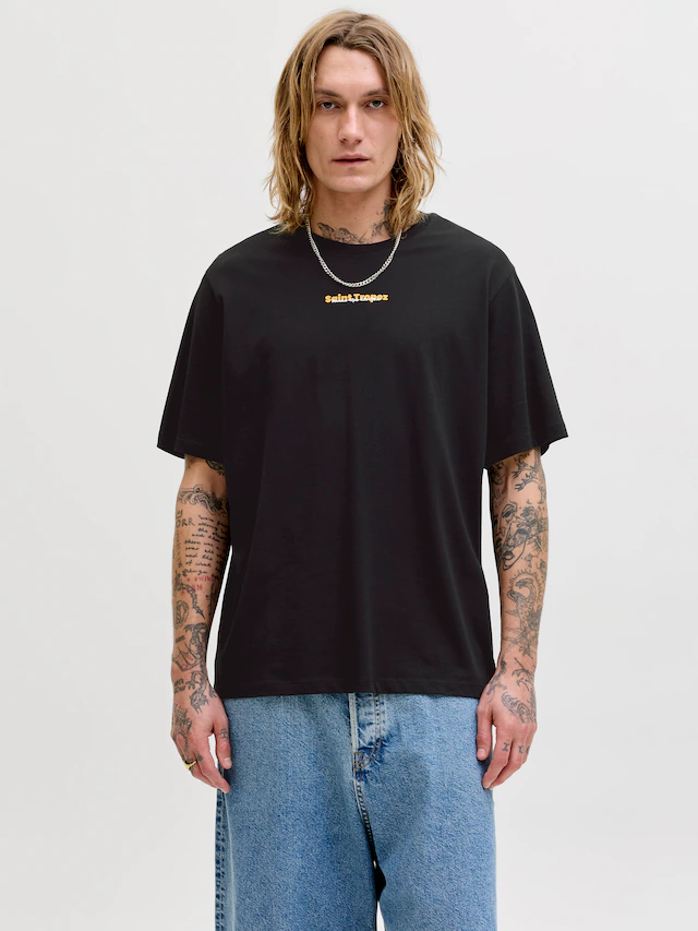 Jack & Jones Rundhalsshirt »JJCITY PHOTOPRINT TEE SS CREW NECK« Baumwolle, relaxed fit Jack & Jones Rundhalsshirt »JJCITY PHOTOPRINT TEE SS CREW NECK« Baumwolle, relaxed fit