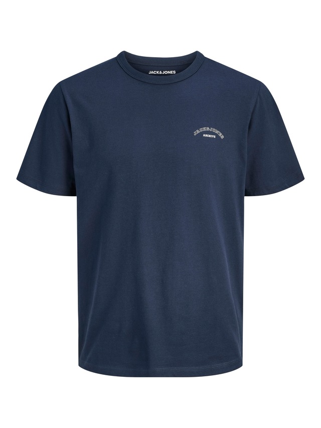 Jack & Jones Rundhalsshirt »JJCOLLEGE LOGO TEE SS CREW NECK«