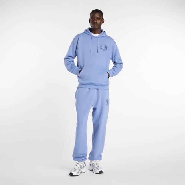 New Balance Jogginghose mit Kordelverschluss, aus Baumwoll-Polyester-Material