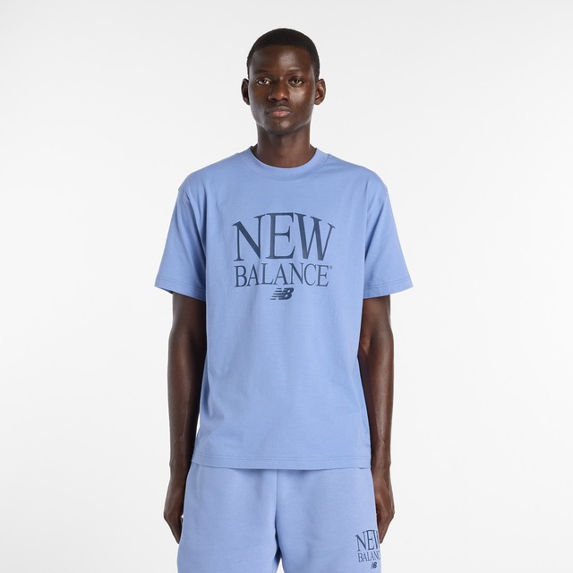 New Balance mit modernem Print-Design, Kurzarm, aus Baumwolle
