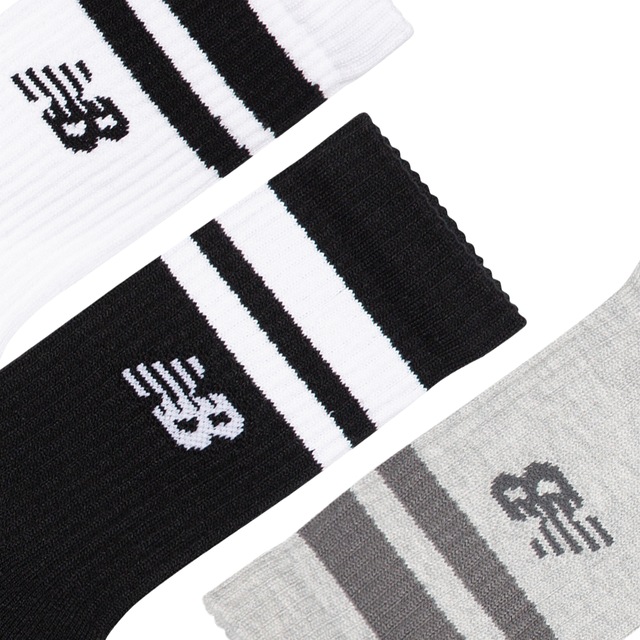 New Balance Sportsocken 3 Paar tlg. 3er Pack, geripptes Design, leichtes Material, bequemer Stoff