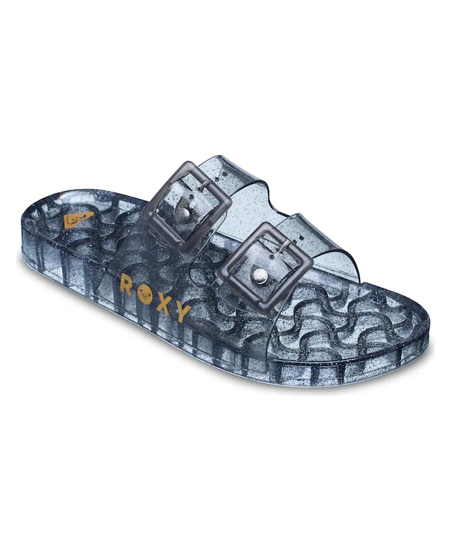 Roxy Sandale »KATTIE GLITTER« Pantolette, Sommerschuh