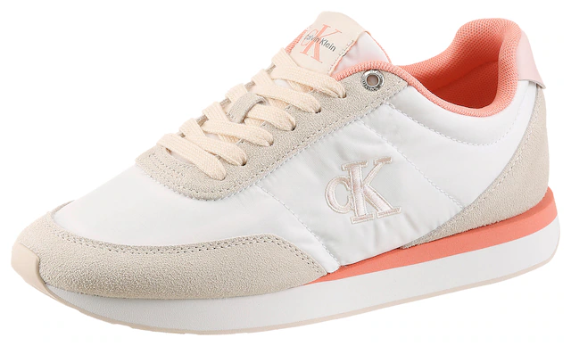 Calvin Klein Jeans Sneaker »RETRO RUNNER ESS MIX MAT« Schnürschuh, Runner-Sneaker, Freizeitschuh mit seitlichem CK-Logo