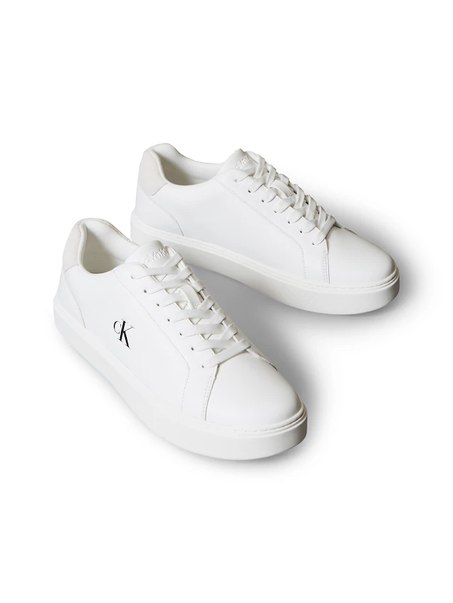 Calvin Klein Jeans Sneaker »CLASSIC CUPSOLE LACEUP LTH« Schnürschuh, Freizeitschuh mit Fersenbesatz und seitlichem CK-Logo