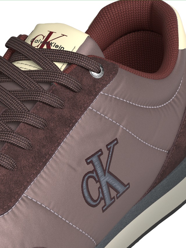 Calvin Klein Jeans Sneaker »RETRO RUNNER ESS MIX MAT« Runner-Sneaker, Freizeitschuh, Halbschuh mit seitlichem CK-Logo