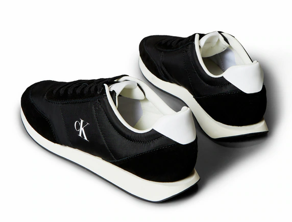Calvin Klein Jeans Sneaker »RETRO RUNNER ESS MIX MAT« Runner-Sneaker, Freizeitschuh, Halbschuh mit seitlichem CK-Logo