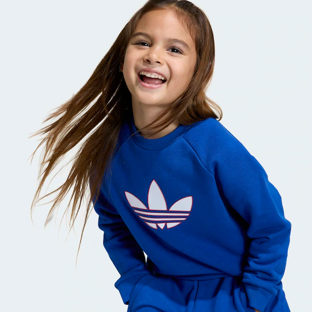 adidas Originals Trainingsanzug »TREFOIL SET MIT RUNDHALSAUSSCHNITT, LOCKER GESCHNITTEN« 2 tlg.