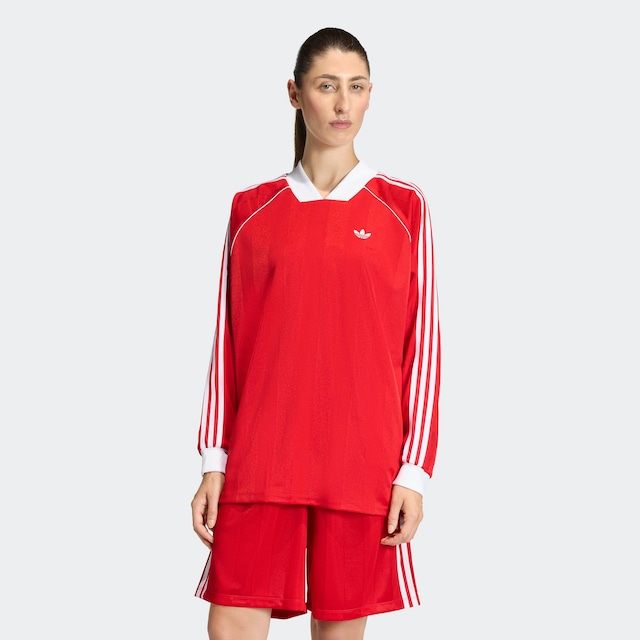 adidas Originals Langarmshirt »3-STREIFEN JACQUARD LONGSLEEVE«