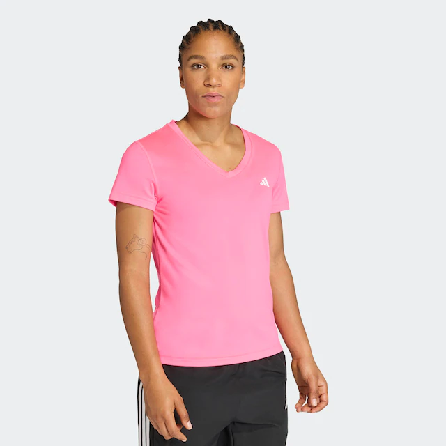 adidas Performance T-Shirt »ADIDAS WORKOUT ESSENTIALS MIT V-AUSSCHNITT« mit V-Ausschnitt, ohne Verschluss