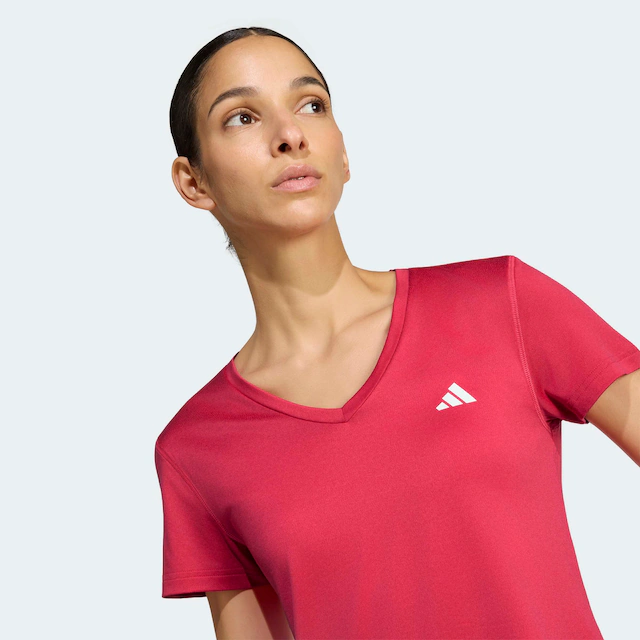 adidas Performance T-Shirt »ADIDAS WORKOUT ESSENTIALS MIT V-AUSSCHNITT« mit V-Ausschnitt, ohne Verschluss