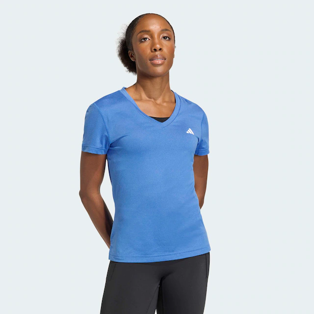 adidas Performance T-Shirt »ADIDAS WORKOUT ESSENTIALS MIT V-AUSSCHNITT« mit V-Ausschnitt, ohne Verschluss
