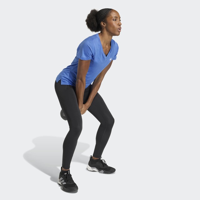 adidas Performance T-Shirt »ADIDAS WORKOUT ESSENTIALS MIT V-AUSSCHNITT« mit V-Ausschnitt, ohne Verschluss