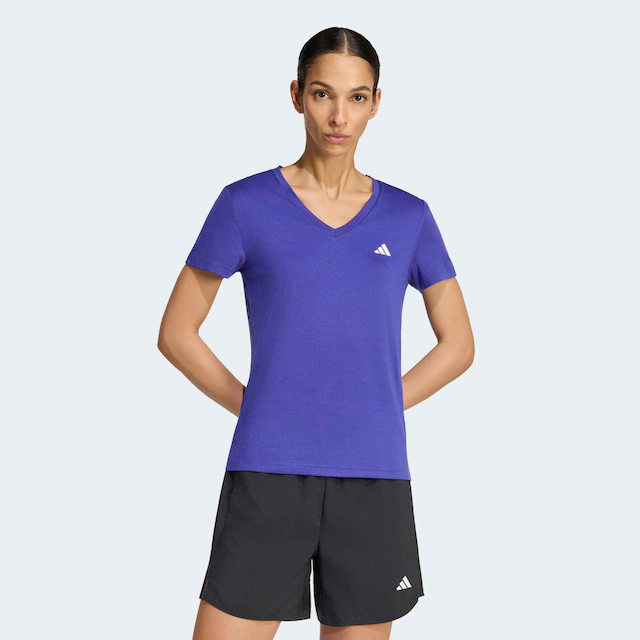 adidas Performance T-Shirt »ADIDAS WORKOUT ESSENTIALS MIT V-AUSSCHNITT« mit V-Ausschnitt, ohne Verschluss