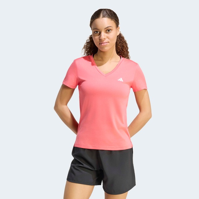 adidas Performance T-Shirt »ADIDAS WORKOUT ESSENTIALS MIT V-AUSSCHNITT« mit V-Ausschnitt, ohne Verschluss