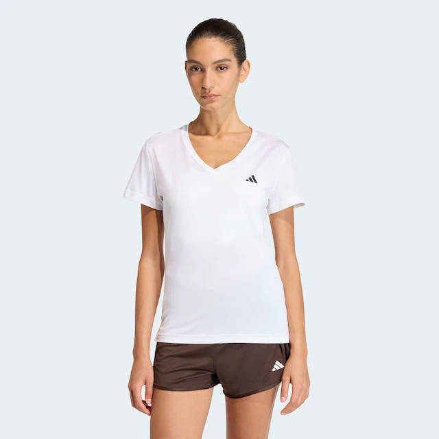 adidas Performance T-Shirt »ADIDAS WORKOUT ESSENTIALS MIT V-AUSSCHNITT« mit V-Ausschnitt, ohne Verschluss