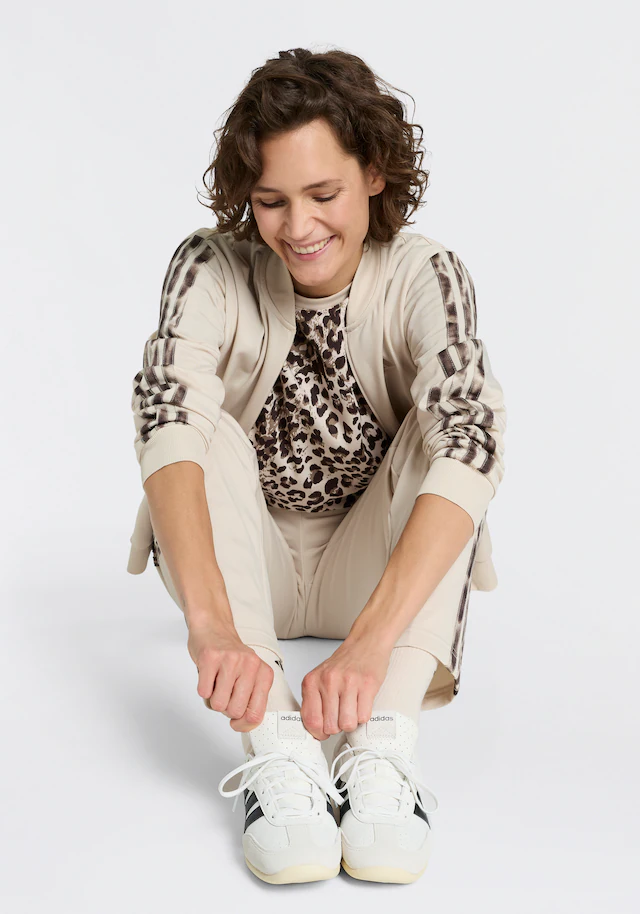 adidas Sportswear Trainingsanzug »3-STRIPES LEOPARD PRINT« 2 tlg.