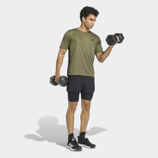 adidas Performance T-Shirt »WORKOUT ESSENTIALS BASE 3-STREIFEN«