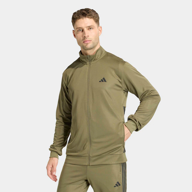 adidas Performance Trainingsjacke »WORKOUT ESSENTIALS ALL-SET 3-STREIFEN, GEWIRKTES MATERIAL«
