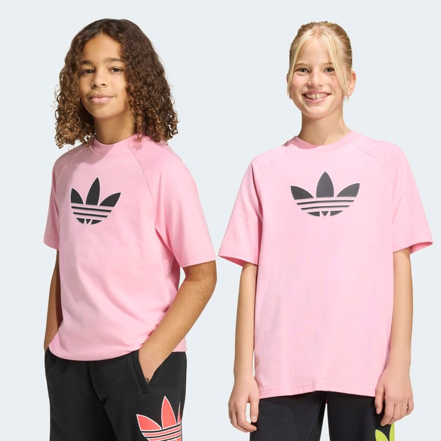 adidas Originals T-Shirt »GRAPHIC TREFOIL LOOSE« für Kinder, Kurzarmdesign, sportlicher Stil, Rundhalsausschnitt
