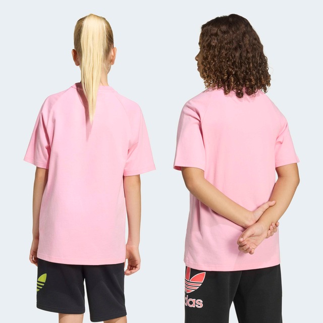 adidas Originals T-Shirt »GRAPHIC TREFOIL LOOSE« für Kinder, Kurzarmdesign, sportlicher Stil, Rundhalsausschnitt