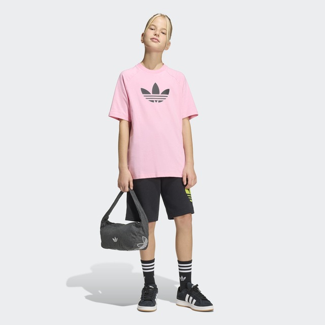 adidas Originals T-Shirt »GRAPHIC TREFOIL LOOSE« für Kinder, Kurzarmdesign, sportlicher Stil, Rundhalsausschnitt