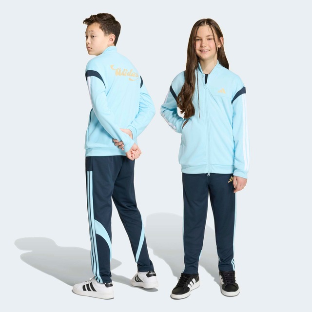 adidas Sportswear Sporthose »HOUSE OF TIRO COLORS OF, HOHER BUND, WEITES BEIN« mit normal-weiter Passform, ohne Verschluss