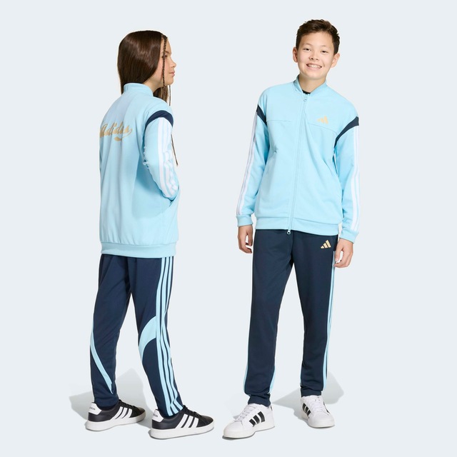 adidas Sportswear Sporthose »HOUSE OF TIRO COLORS OF, HOHER BUND, WEITES BEIN« mit normal-weiter Passform, ohne Verschluss