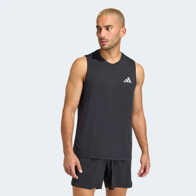 adidas Performance »RUN ESS TANK M« mit CLIMACOOL Technologie, aus Interlock-Material, regulär geschnitten