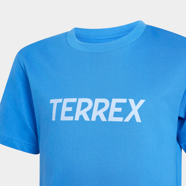 adidas TERREX Funktionsshirt »KIDS MULTI LOGO« für Kinder, mit Rundhalsausschnitt, ohne Verschluss, aus Baumwolle