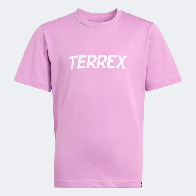 adidas TERREX Funktionsshirt »KIDS MULTI LOGO« für Kinder, mit Rundhalsausschnitt, ohne Verschluss, aus Baumwolle