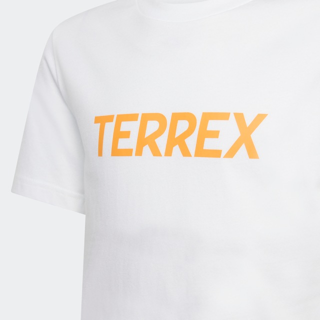 adidas TERREX Funktionsshirt »KIDS MULTI LOGO« für Kinder, mit Rundhalsausschnitt, ohne Verschluss, aus Baumwolle