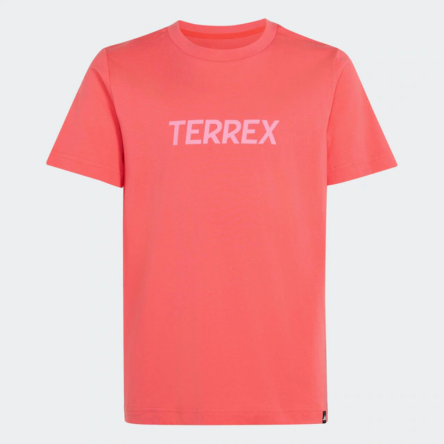 adidas TERREX Funktionsshirt »KIDS MULTI LOGO« für Kinder, mit Rundhalsausschnitt, ohne Verschluss, aus Baumwolle