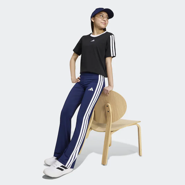adidas Sportswear Trainingstights »TRAIN ESSENTIALS 3-STREIFEN FLARED LEGGINGS« für Kinder, mit climacool® Technologie