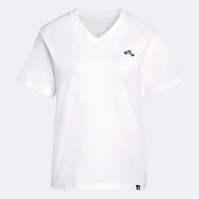 adidas Sportswear T-Shirt »SUMMER SLIDE GRAPHIC MIT V-AUSSCHNITT«