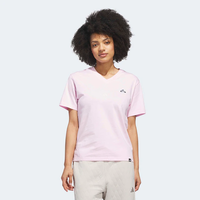adidas Sportswear T-Shirt »SUMMER SLIDE GRAPHIC MIT V-AUSSCHNITT«