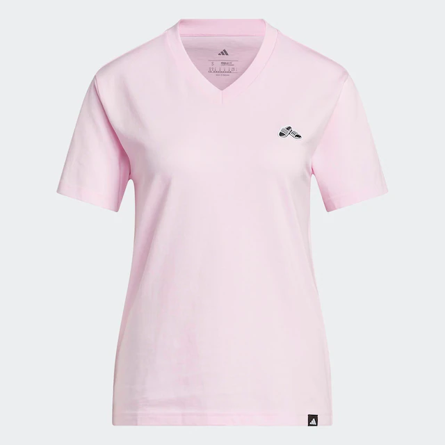 adidas Sportswear T-Shirt »SUMMER SLIDE GRAPHIC MIT V-AUSSCHNITT«