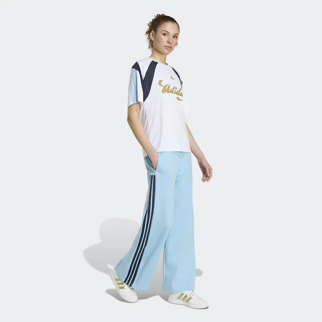 adidas Sportswear Sporthose »HOUSE OF TIRO WIDE LEG« sportlicher Stil, für Training und Freizeit, mit Kordelverschluss