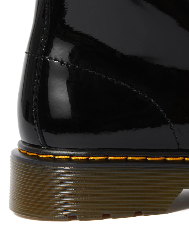 DR. MARTENS Schnürboots »1460 Y Black Patent Lamper« Kinder Stiefel, Boots mit logobedruckter Anziehlasche