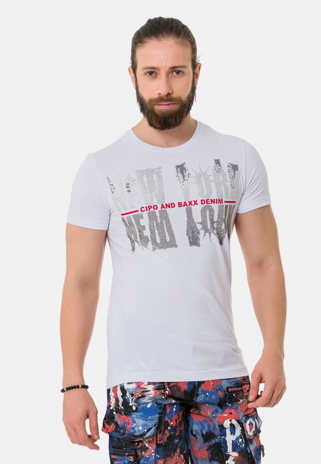 Cipo & Baxx T-Shirt »T-Shirt« mit New York-Motiv